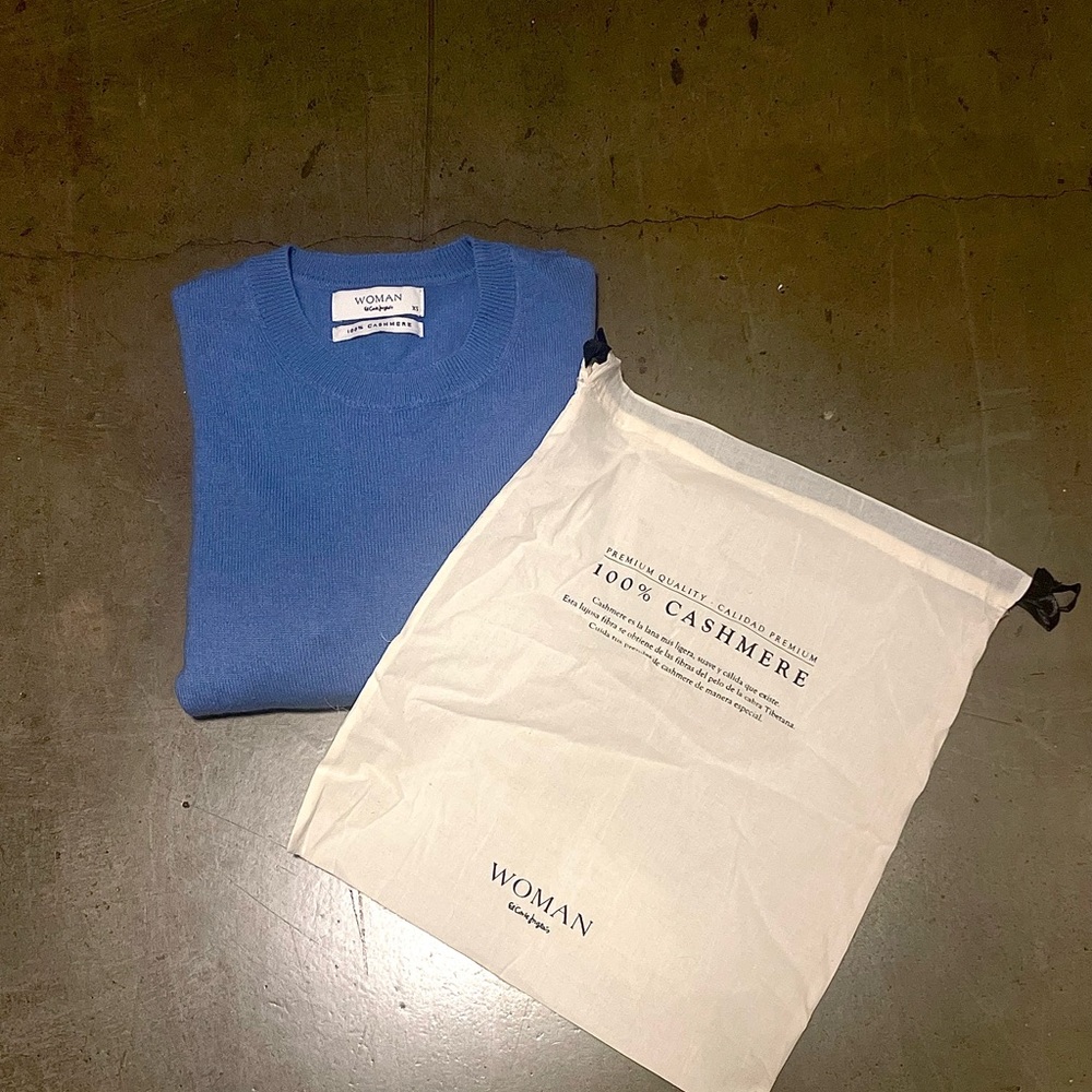 Blue Cashmere Sweater